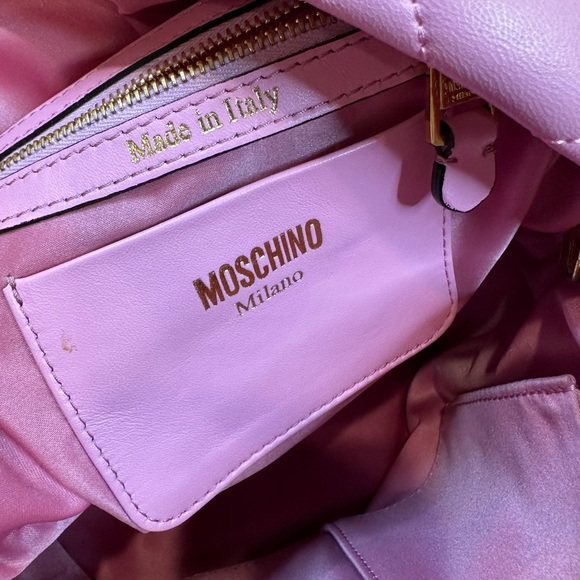 Moschino Pink Quilted Women\'s back Bag-with dust bag main image 10